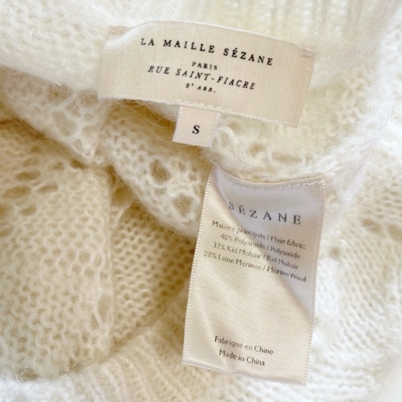 Sezane Avril Wool and Mohair Sweater - Picture 5 of 5